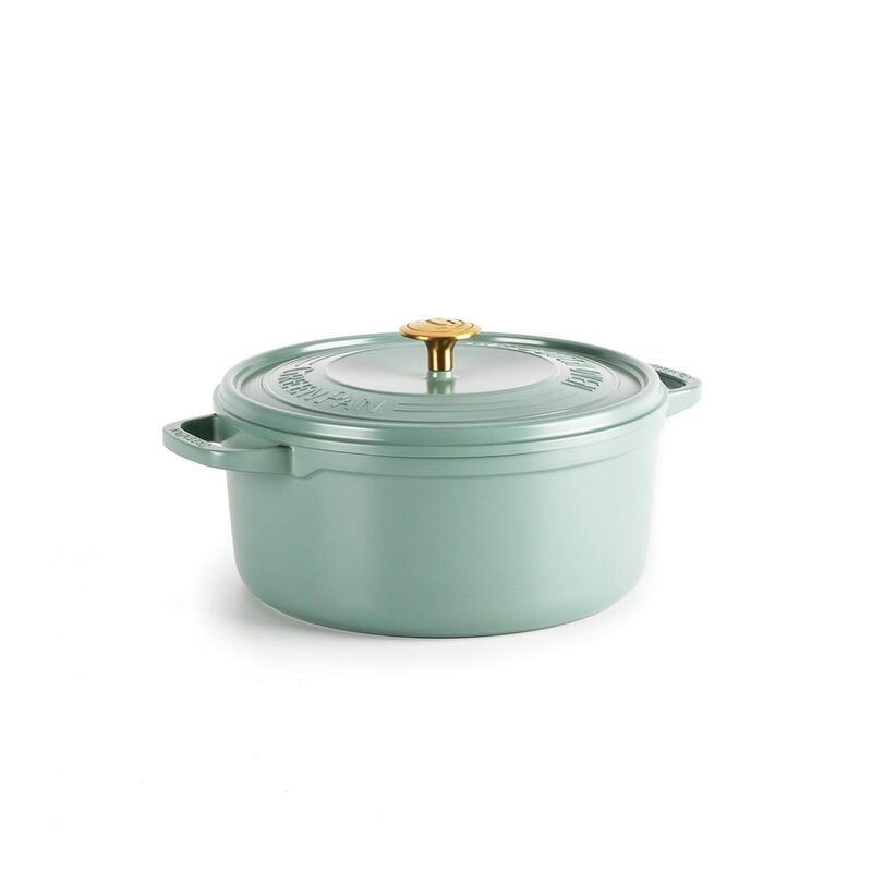 GreenPan Featherweights Casserole With Lid 24cm/ 4.20L  Smokey Blue image number 0